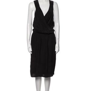Derek lam 10 Crosby black silk midi dress size 6